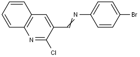 (4-BROMO-PHENYL)-(2-CHLORO-QUINOLIN-3-YLMETHYLENE)-AMINE Struktur