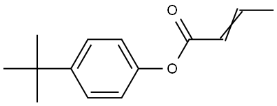 4-TERT-BUTYLPHENYL 2-BUTENOATE Struktur