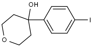 Tetrahydro-4-(4-iodophenyl)-2H-pyran-4-ol Struktur
