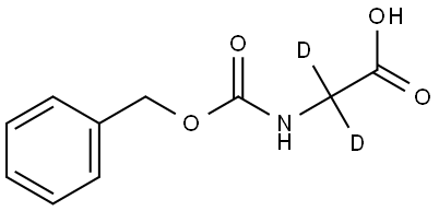 N-Carbobenzyloxyglycine-d2 Struktur
