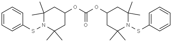 4-Piperidinol, 2,2,6,6-tetramethyl-1-(phenylthio)-, 4,4'-carbonate Struktur