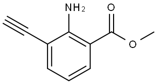 Methyl 2-amino-3-ethynylbenzoate Struktur
