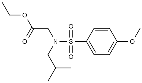 Glycine, N-[(4-methoxyphenyl)sulfonyl]-N-(2-methylpropyl)-, ethyl ester Struktur