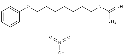 N-(7-phenoxyheptyl)guanidine, nitrate salt Struktur