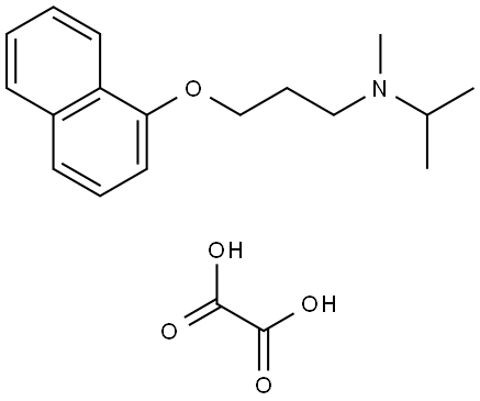N-isopropyl-N-methyl-3-(1-naphthyloxy)-1-propanamine oxalate Struktur