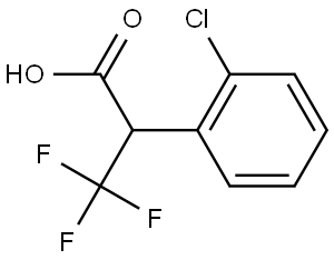Benzeneacetic acid, 2-chloro-α-(trifluoromethyl)- Struktur