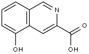 5-Hydroxyisoquinoline-3-carboxylic acid Struktur