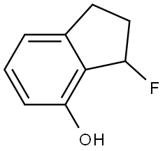 3-Fluoro-2,3-dihydro-1H-inden-4-ol Struktur