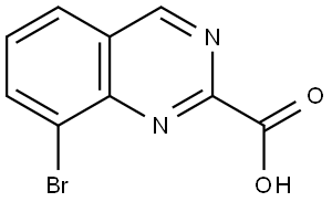 8-bromoquinazoline-2-carboxylic acid Struktur