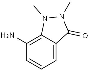 7-Amino-1,2-dihydro-1,2-dimethyl-3H-indazol-3-one Struktur