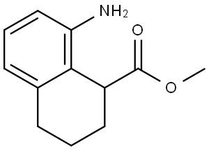 8-amino-1,2,3,4-tetrahydro-[1]naphthoic acid methyl ester Struktur