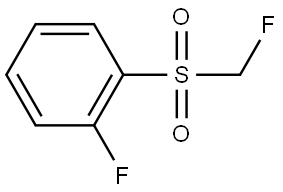 1-Fluoro-2-((fluoromethyl)sulfonyl)benzene Struktur