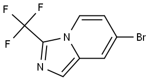 7-Bromo-3-(trifluoromethyl)imidazo[1,5-a]pyridine Struktur