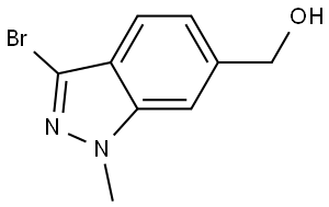 (3-Bromo-1-methyl-1H-indazol-6-yl)methanol Struktur