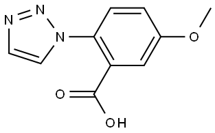 5-methoxy-2-(2H-1,2,3-triazol-1-yl)benzoic acid Struktur