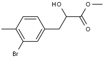 Methyl 3-(3-Bromo-4-methylphenyl)-2-hydroxypropanoate Structure