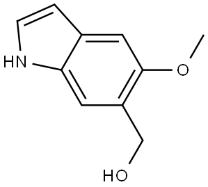 (5-Methoxy-1H-indol-6-yl)methanol Structure