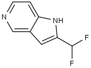 2-(Difluoromethyl)-1H-pyrrolo[3,2-c]pyridine Struktur
