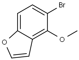 5-Bromo-4-methoxybenzofuran Struktur