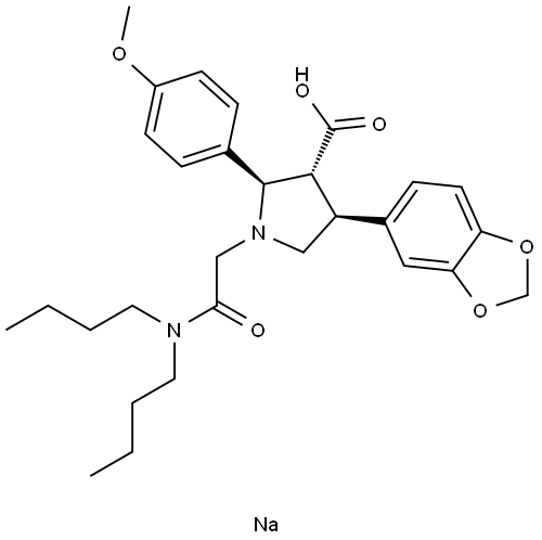 Atrasentan sodium Struktur