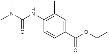 ethyl 3-(3,3-dimethylureido)-4-methylbenzoate Struktur