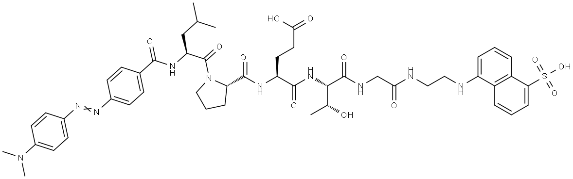 DABCYL-LPETG-EDANS Struktur