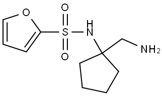 2-Furansulfonamide, N-[1-(aminomethyl)cyclopentyl]- Struktur