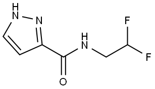 N-(2,2-Difluoroethyl)-1H-pyrazole-3-carboxamide Struktur