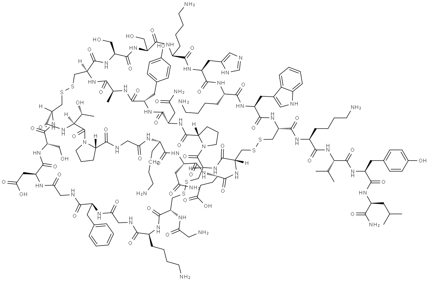 Hainantoxin-III Struktur