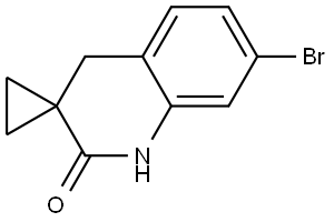 Spiro[cyclopropane-1,3′(2′H)-quinolin]-2′-one, 7′-bromo-1′,4′-dihydro- Struktur