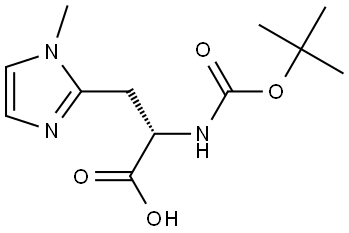 (S)-2-((tert-butoxycarbonyl)amino)-3-(1-methyl-1H-imidazol-2-yl)propanoic acid Structure