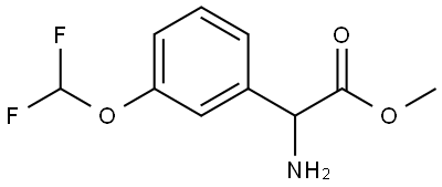 methyl 2-amino-2-(3-(difluoromethoxy)phenyl)acetate Struktur