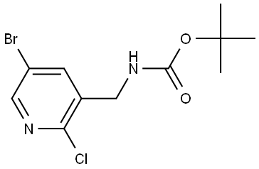 tert-Butyl ((5-bromo-2-chloropyridin-3-yl)methyl)carbamate Struktur