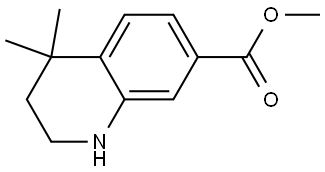 Methyl 4,4-dimethyl-1,2,3,4-tetrahydroquinoline-7-carboxylate Structure