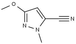 1H-Pyrazole-5-carbonitrile, 3-methoxy-1-methyl- Struktur