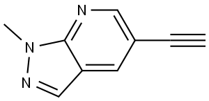 5-Ethynyl-1-methyl-1H-pyrazolo[3,4-b]pyridine Struktur