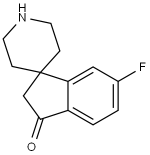 6-fluorospiro[indene-1,4'-piperidin]-3(2H)-one Struktur