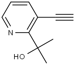 2-(3-Ethynylpyridin-2-yl)propan-2-ol Struktur