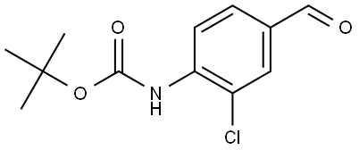 tert-Butyl (2-chloro-4-formylphenyl)carbamate Struktur