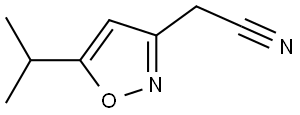 2-(5-Isopropylisoxazol-3-yl)acetonitrile Struktur