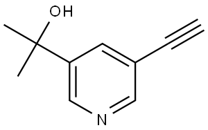2-(5-Ethynylpyridin-3-yl)propan-2-ol Struktur