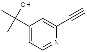 2-(2-Ethynylpyridin-4-yl)propan-2-ol Struktur