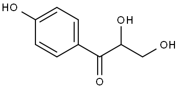 1-(4-Hydroxyphenyl)-2,3-dihydroxypropan-1-one Struktur