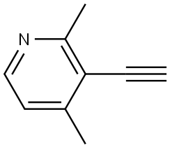3-Ethynyl-2,4-dimethylpyridine Struktur