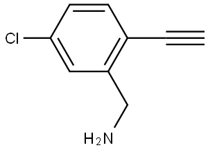 (5-Chloro-2-ethynylphenyl)methanamine Struktur