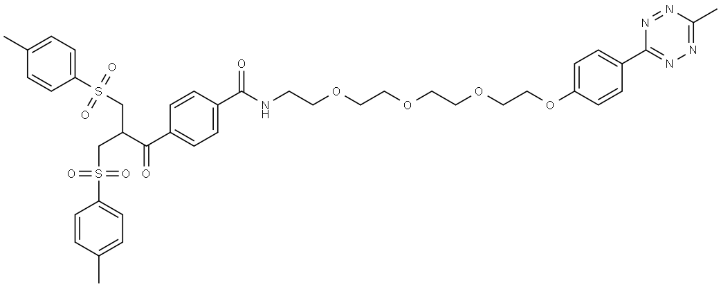Bis-sulfone-PEG4-MTz Struktur