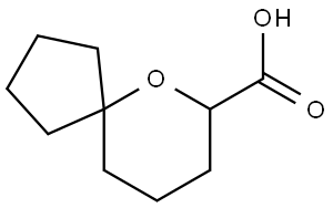 6-Oxaspiro[4.5]decane-7-carboxylic acid Structure