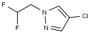 4-chloro-1-(2,2-difluoroethyl)-1H-pyrazole Struktur