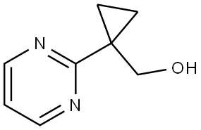 (1-(Pyrimidin-2-yl)cyclopropyl)methanol Struktur