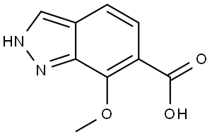 7-Methoxy-2H-indazole-6-carboxylic acid Struktur